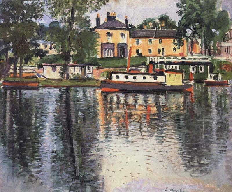 George Leslie Hunter Reflections,Balloch France oil painting art